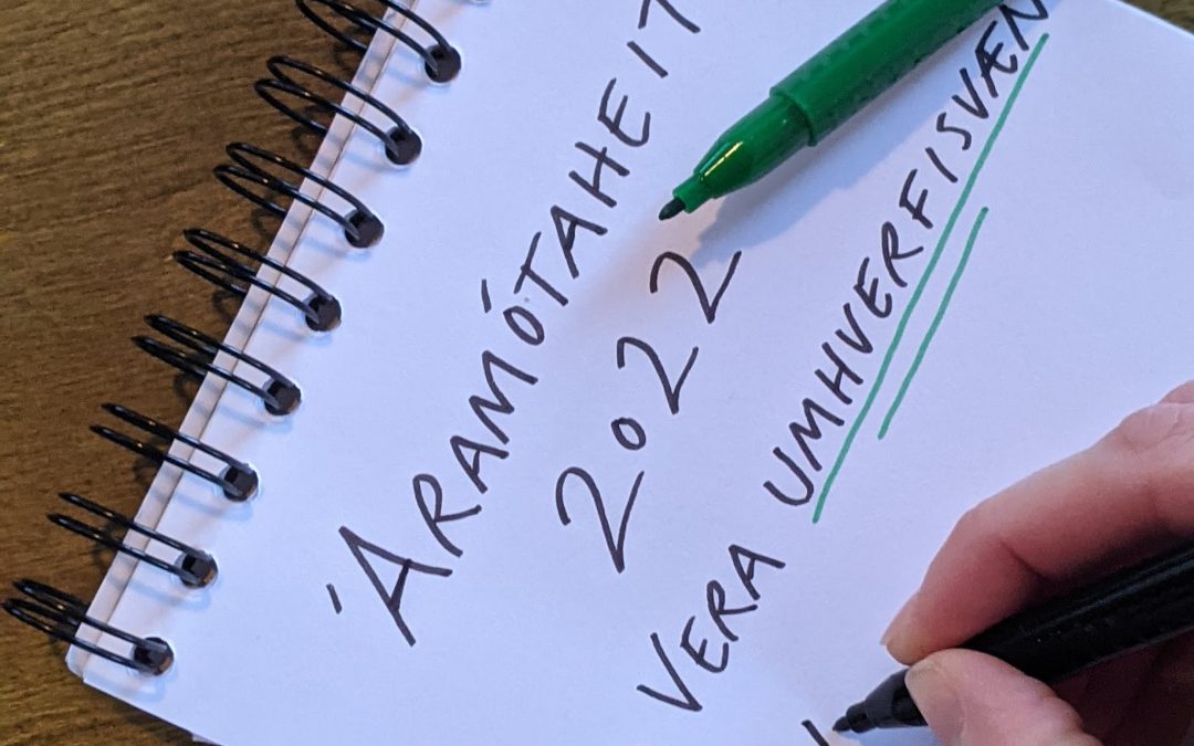 Áramótaheit með manneskjuna og plánetuna í forgrunni
